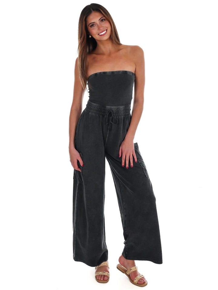 Rule the World Strapless Jumpsuit