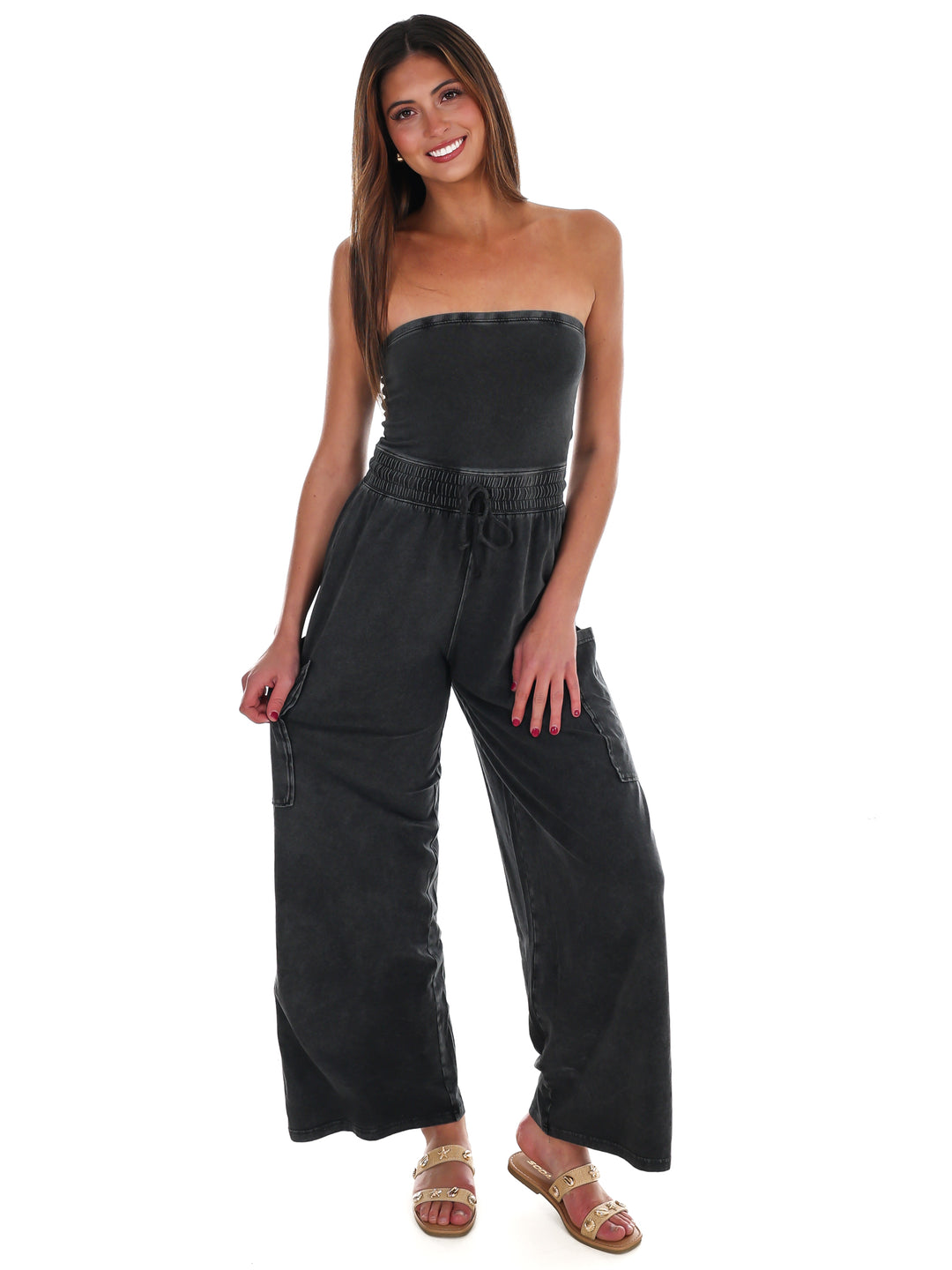 Rule the World Strapless Jumpsuit