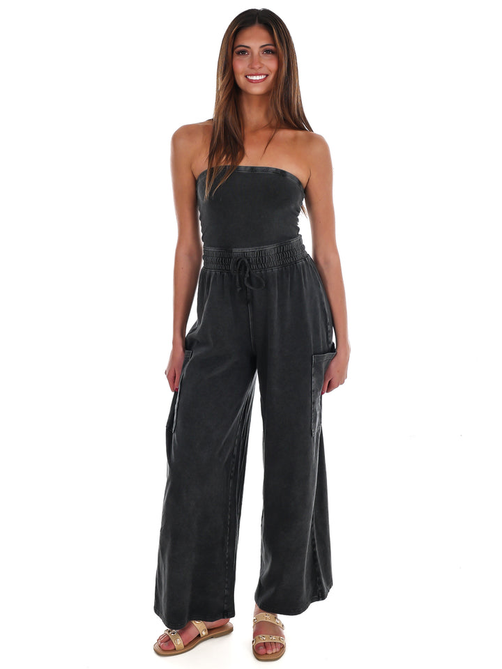 Rule the World Strapless Jumpsuit