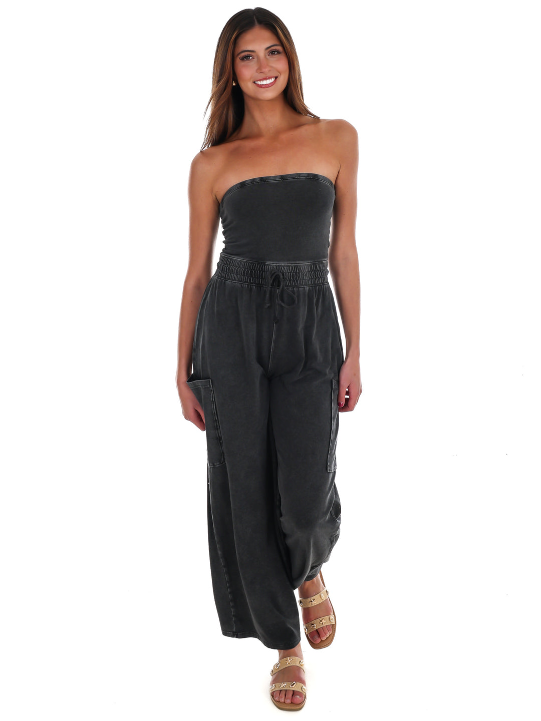 Rule the World Strapless Jumpsuit