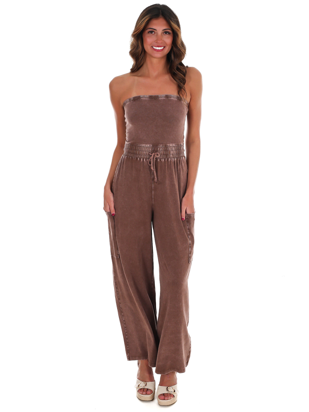 Rule the World Strapless Jumpsuit