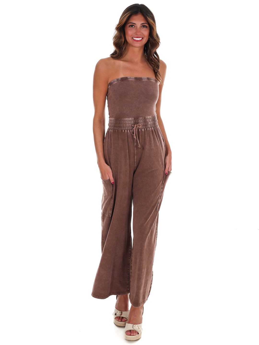 Rule the World Strapless Jumpsuit