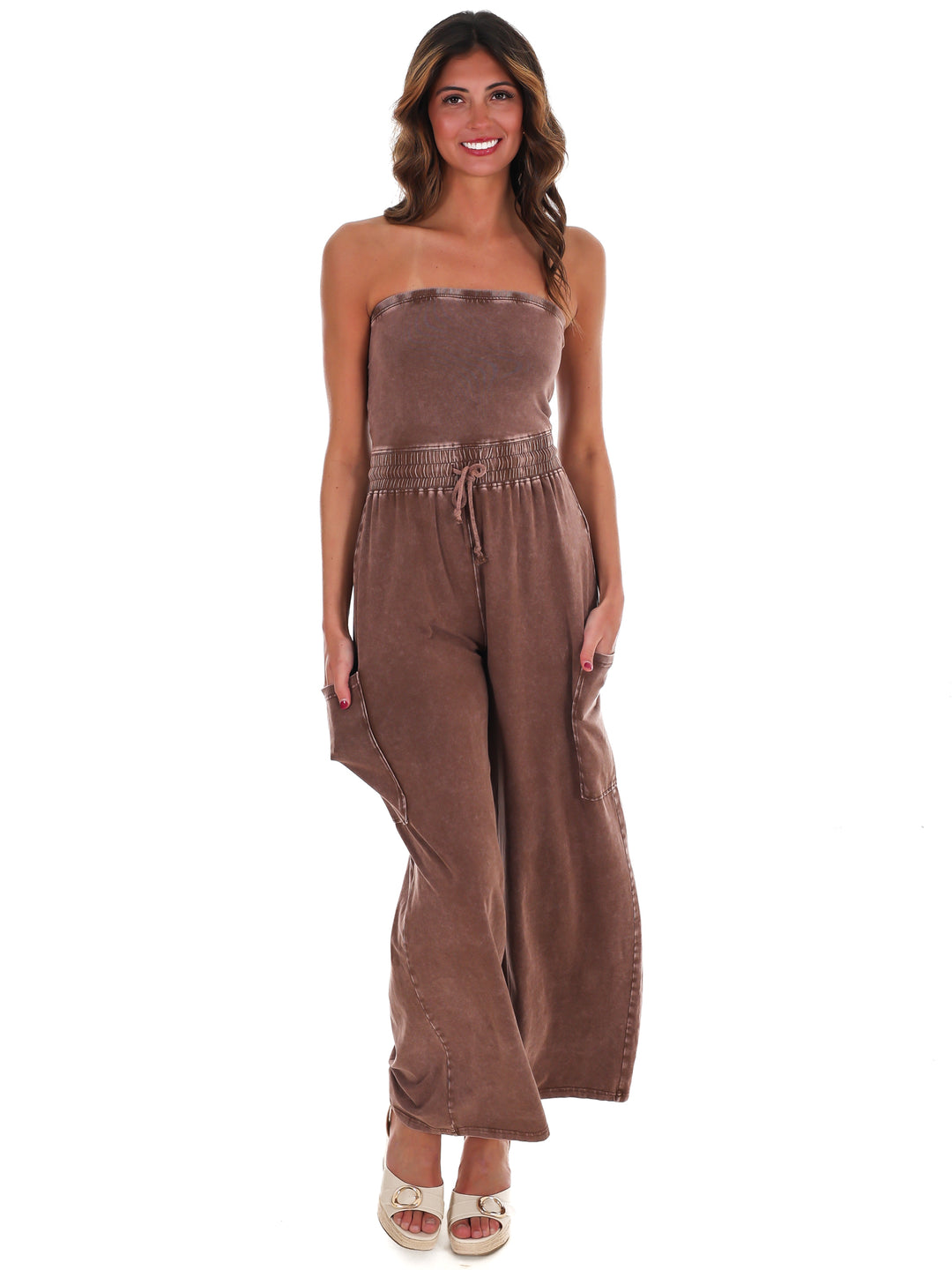 Rule the World Strapless Jumpsuit