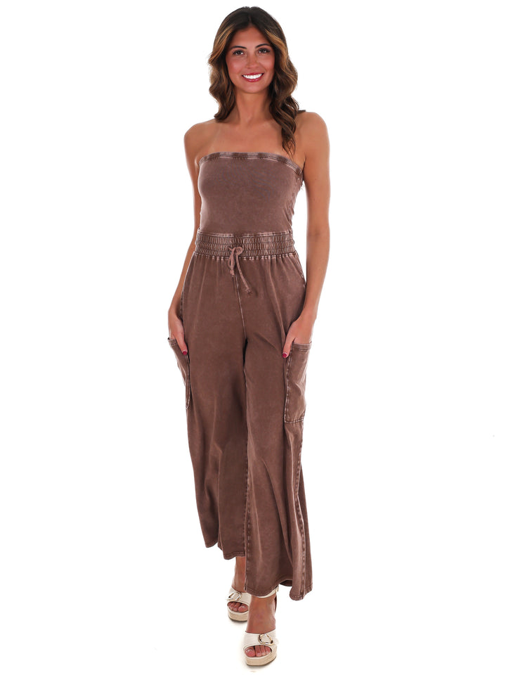 Rule the World Strapless Jumpsuit