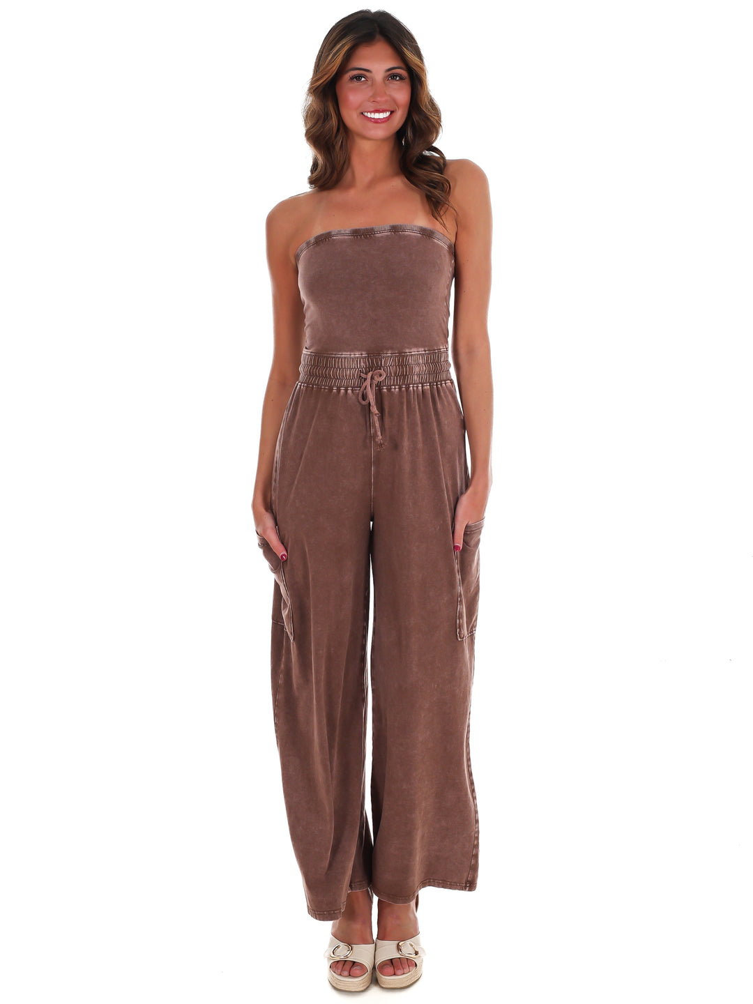 Rule the World Strapless Jumpsuit