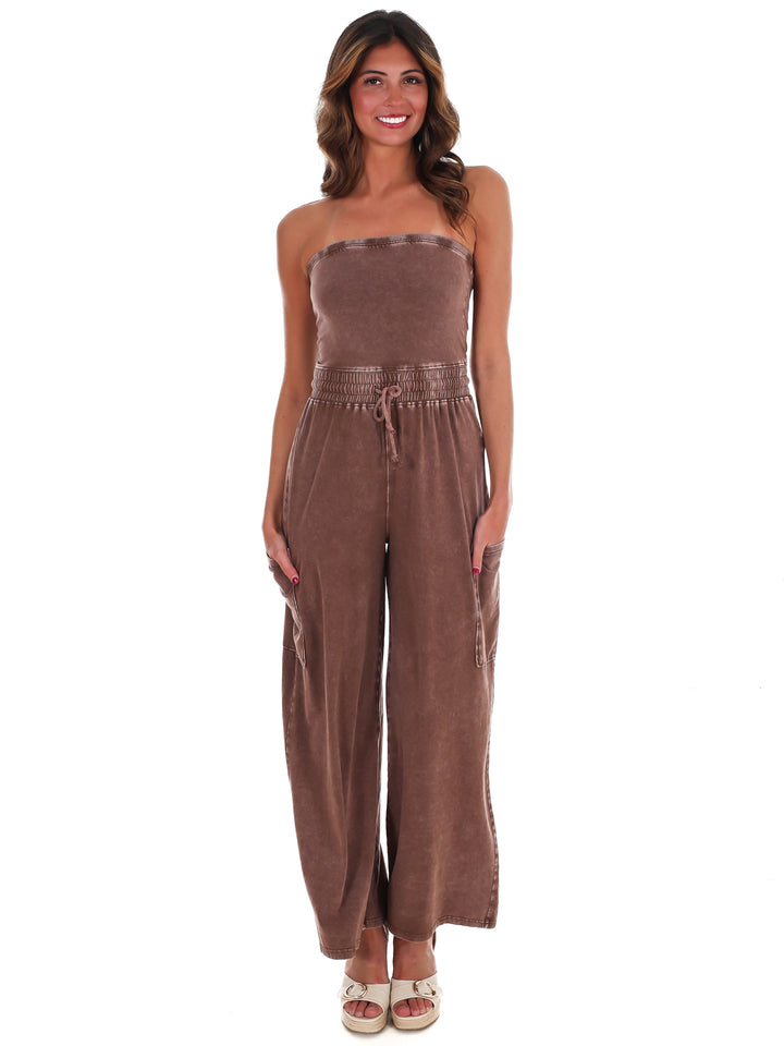 Rule the World Strapless Jumpsuit