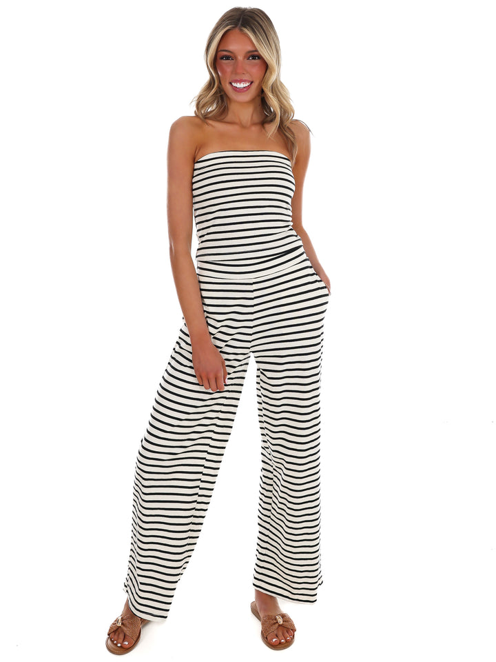Joke's On You Stripe Two Piece Set