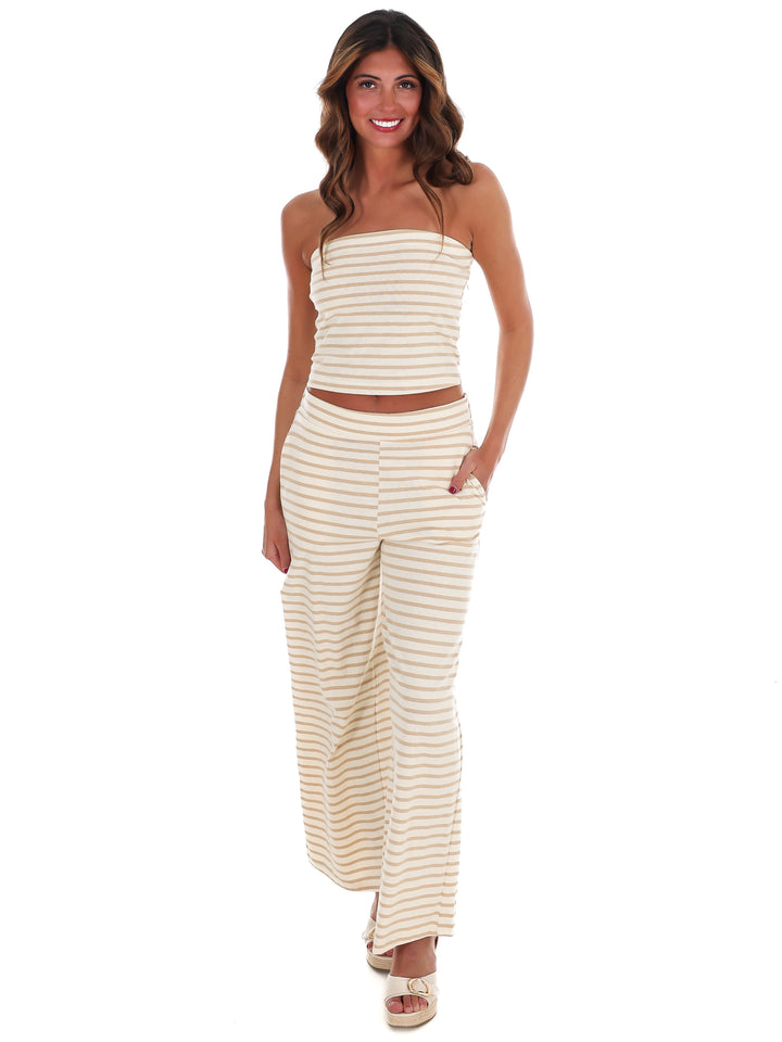Joke's On You Stripe Two Piece Set