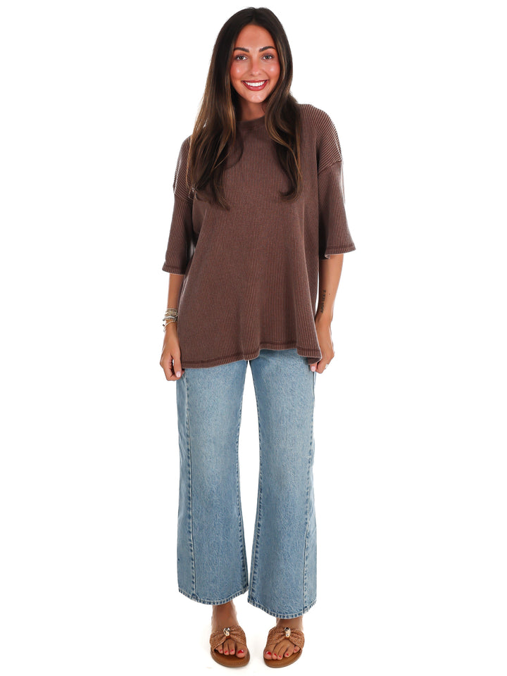 The Go-To Waffle Knit Tee