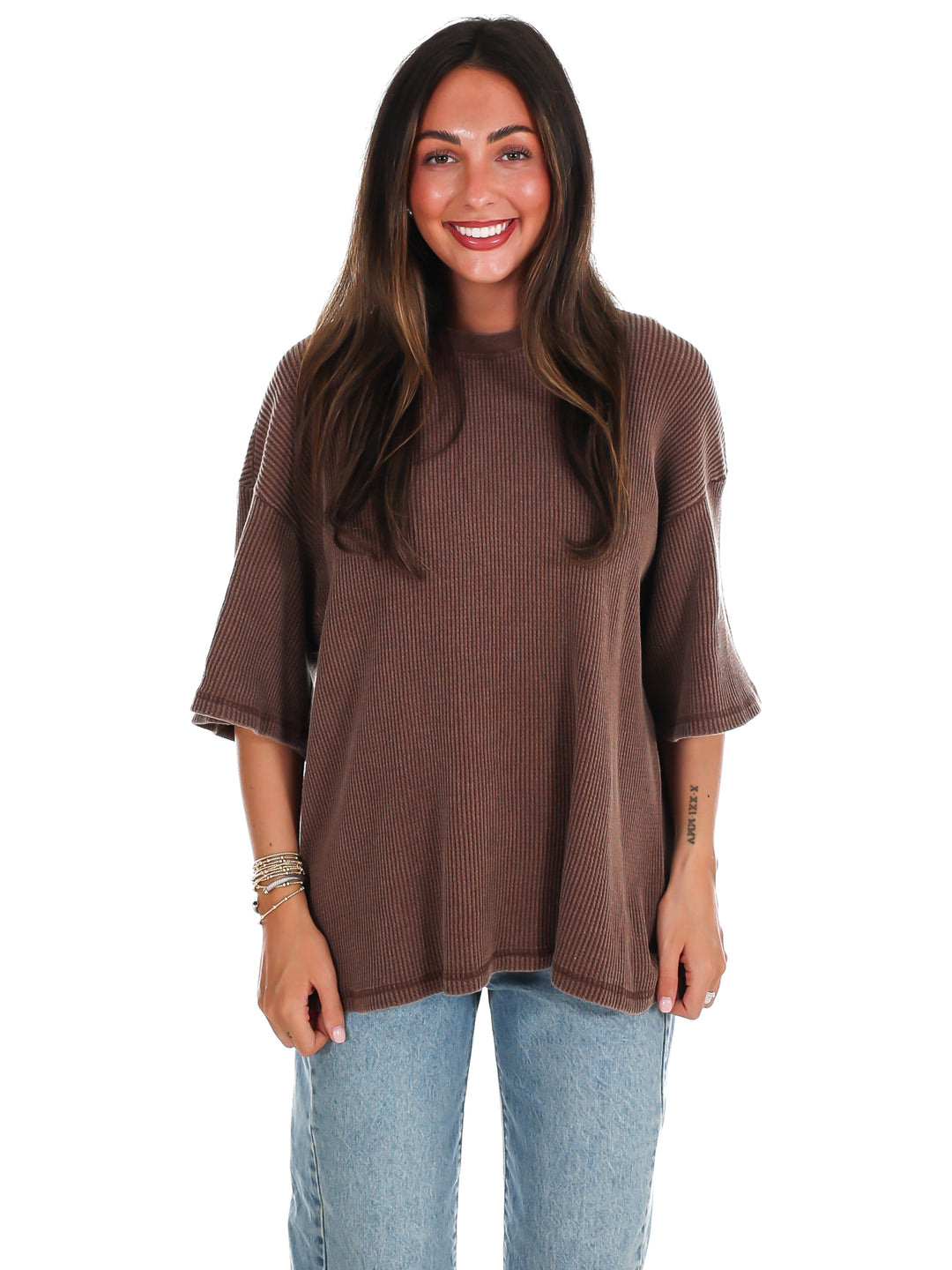 The Go-To Waffle Knit Tee