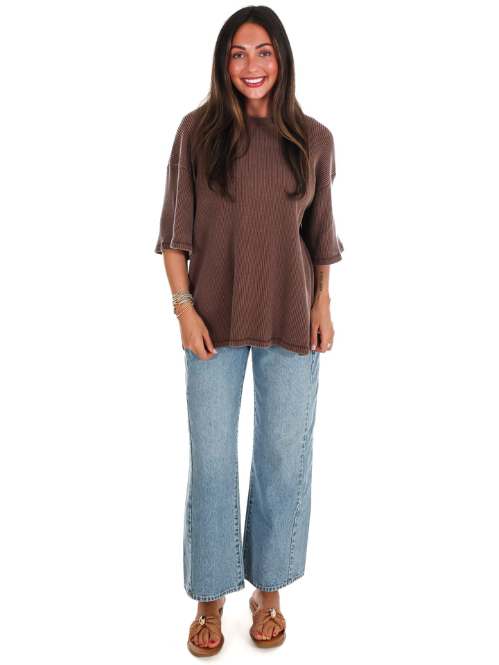 The Go-To Waffle Knit Tee