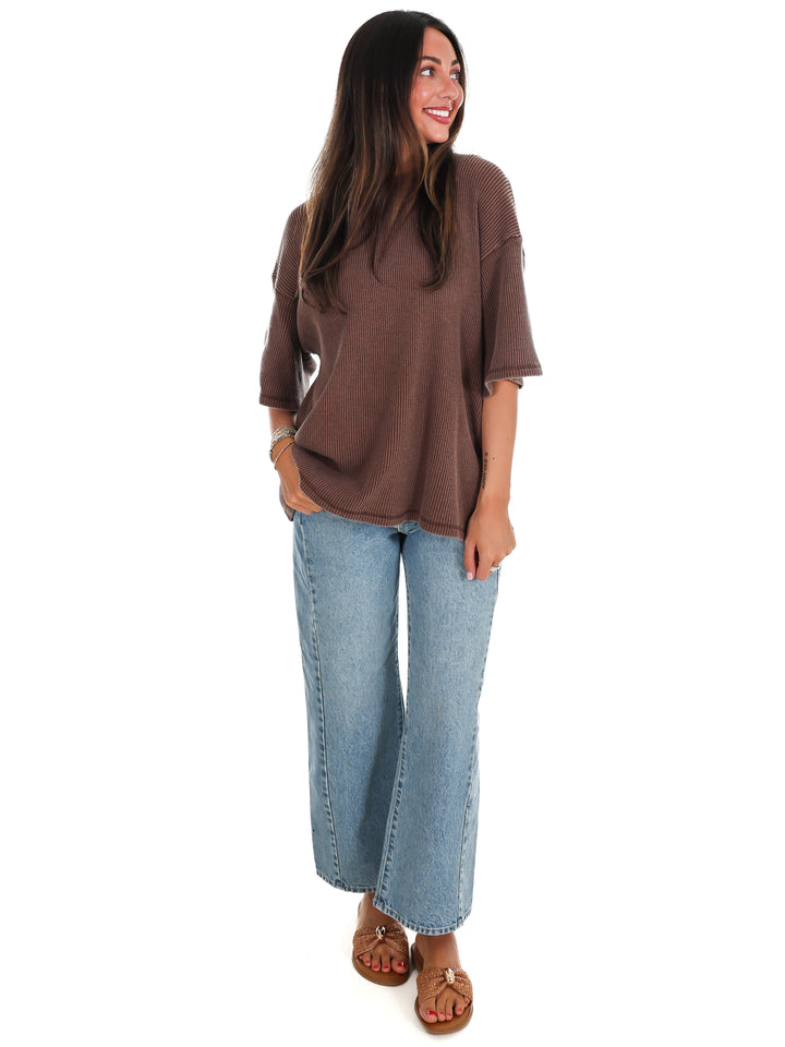 The Go-To Waffle Knit Tee