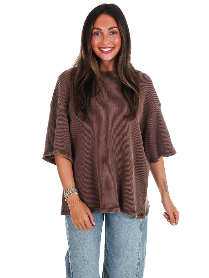 The Go-To Waffle Knit Tee