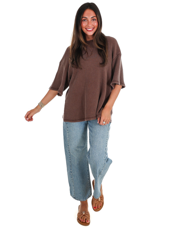 The Go-To Waffle Knit Tee