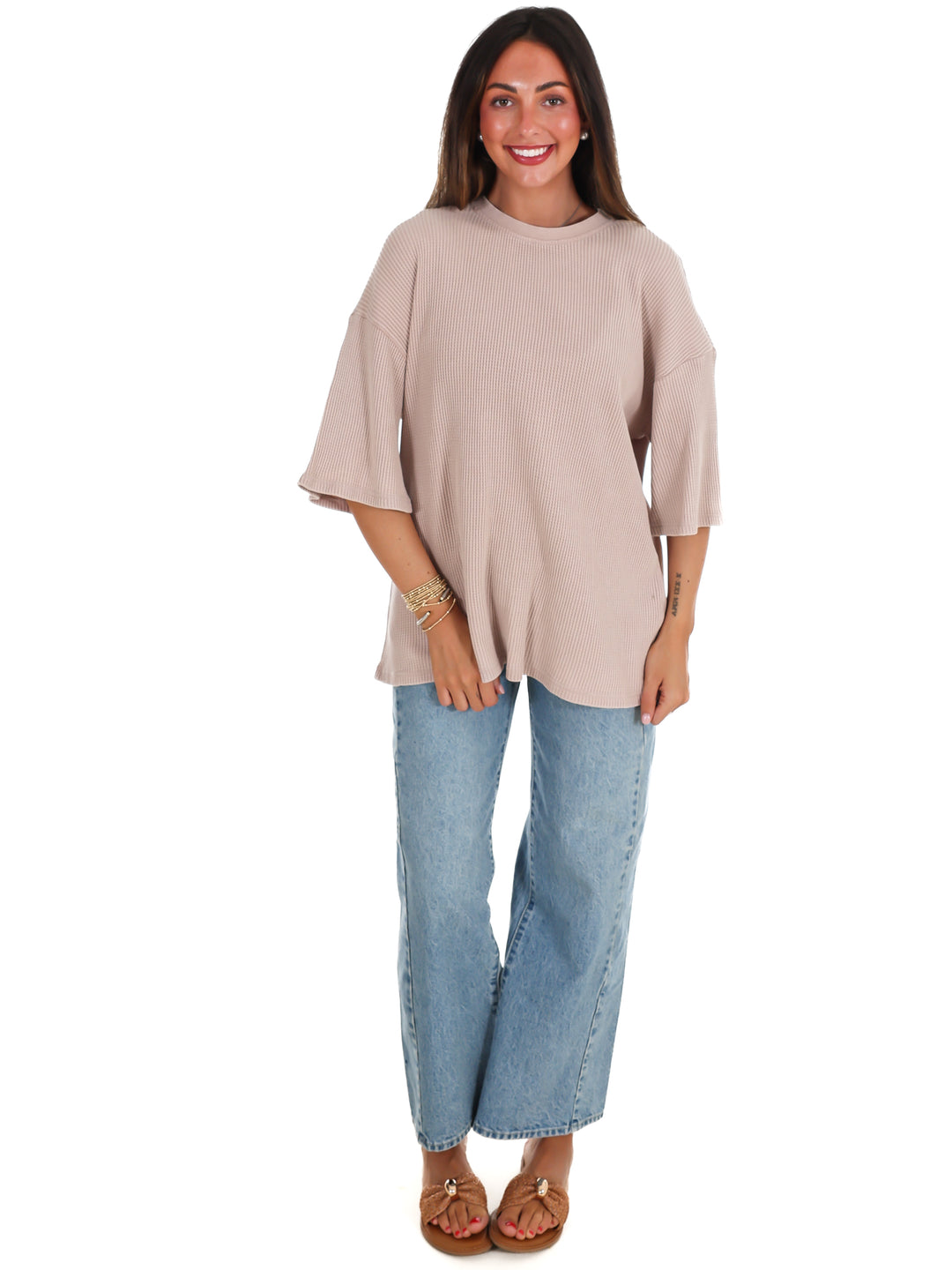The Go-To Waffle Knit Tee