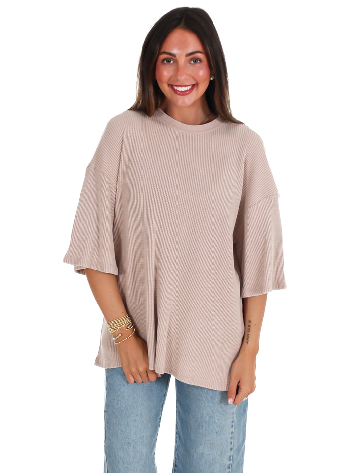 The Go-To Waffle Knit Tee
