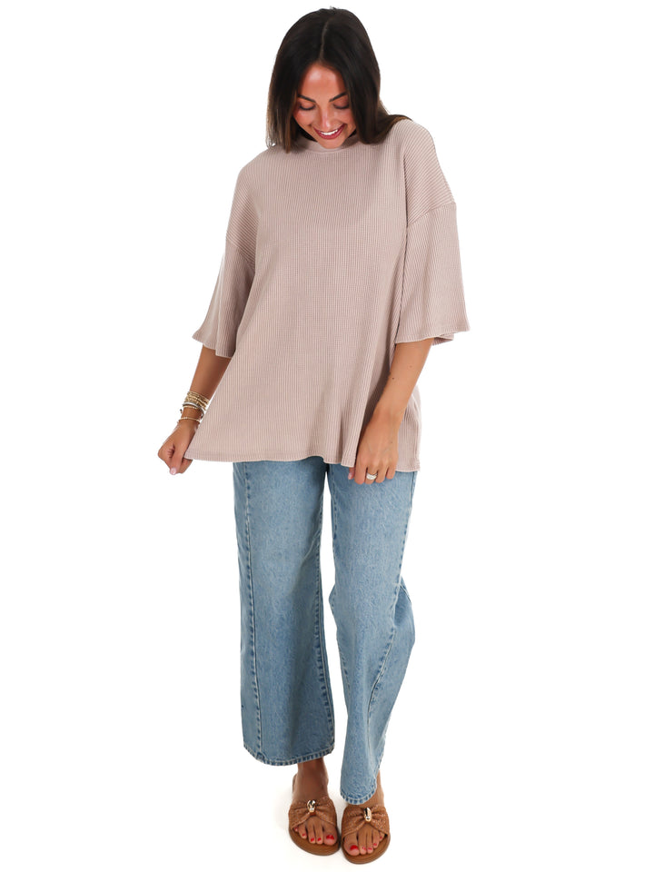 The Go-To Waffle Knit Tee