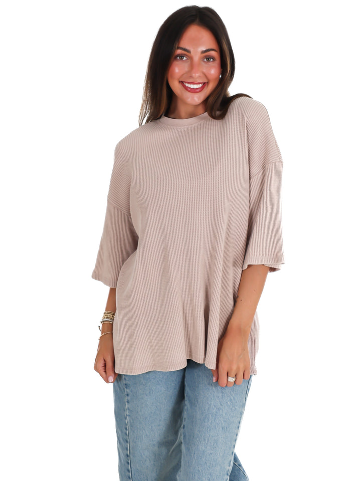 The Go-To Waffle Knit Tee