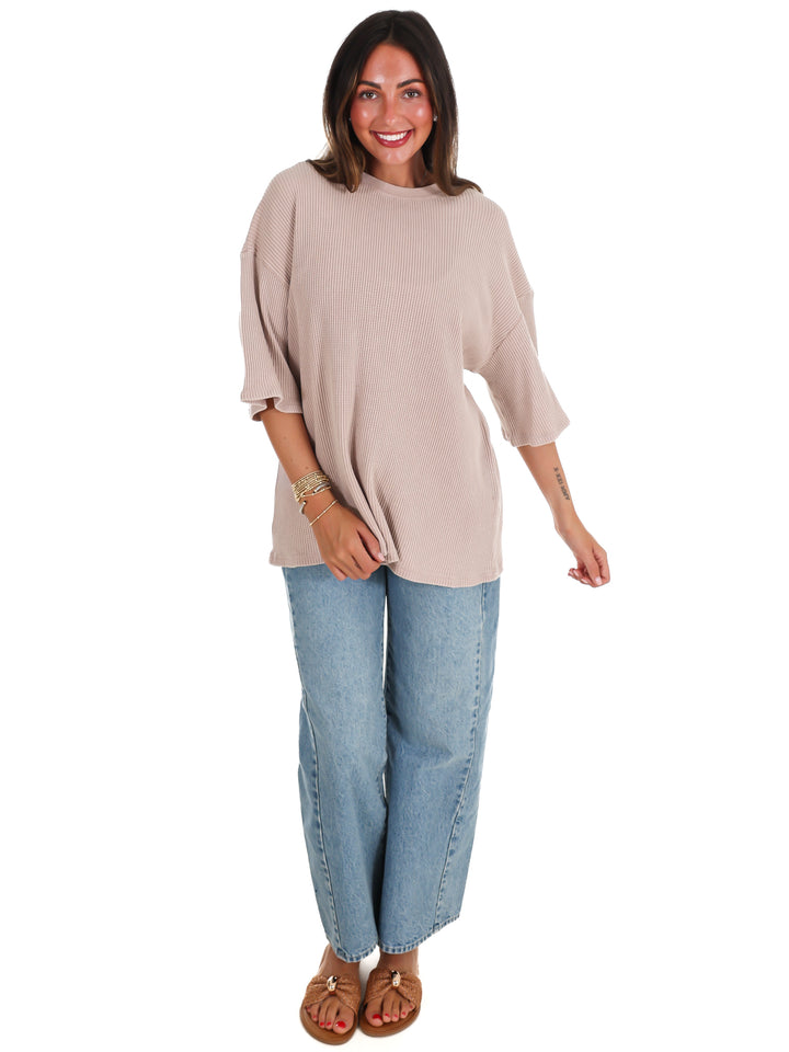The Go-To Waffle Knit Tee