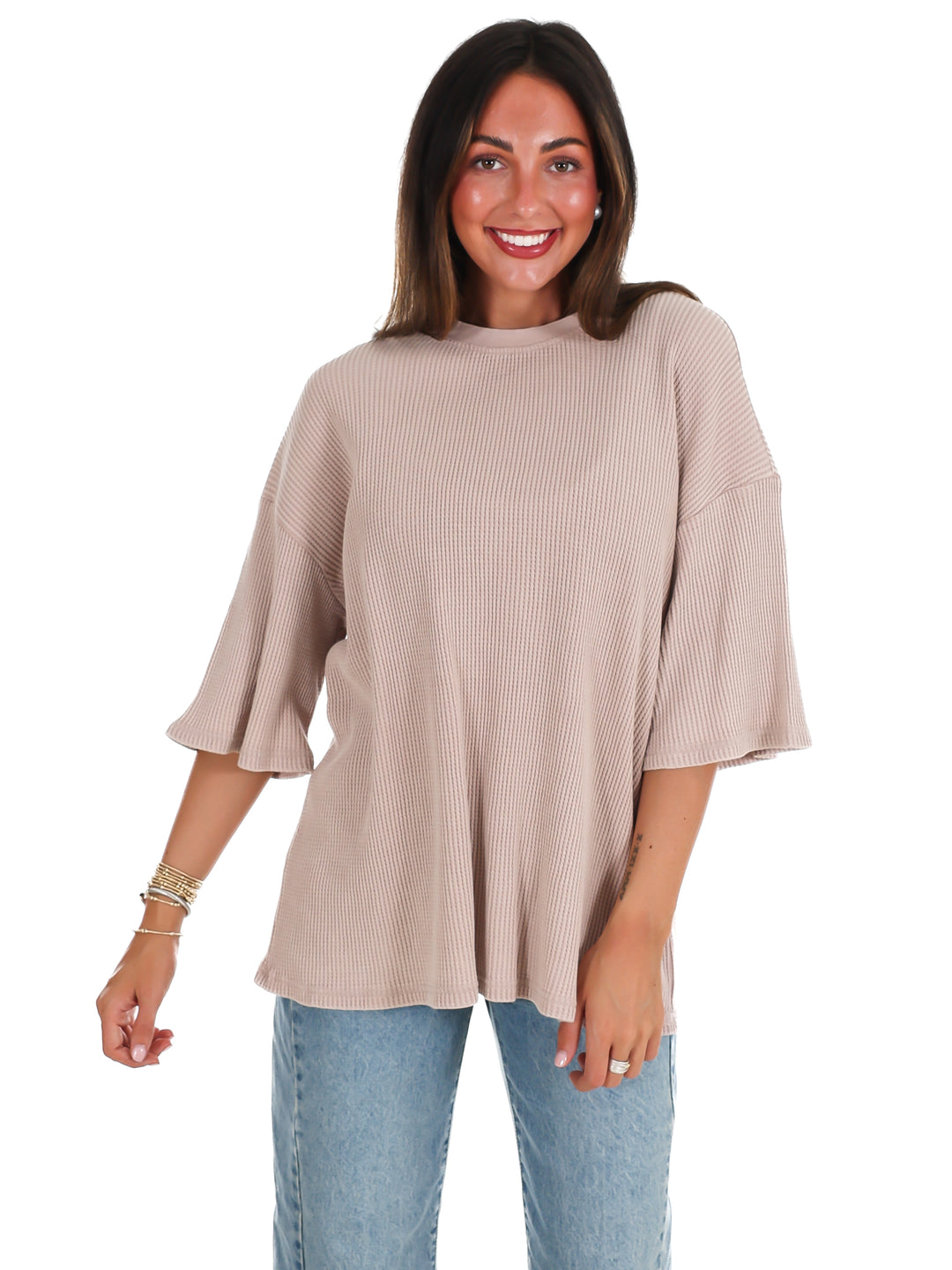 The Go-To Waffle Knit Tee
