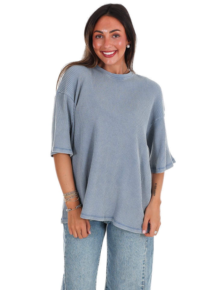 The Go-To Waffle Knit Tee