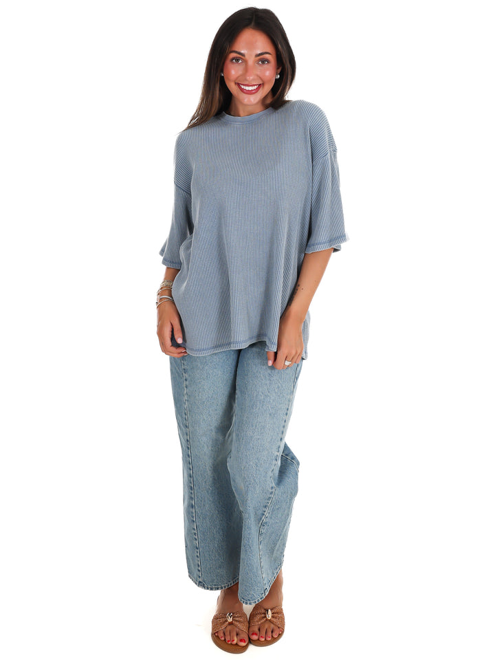 The Go-To Waffle Knit Tee