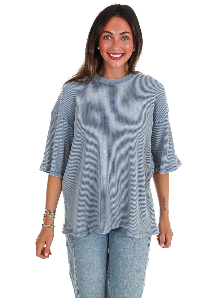 The Go-To Waffle Knit Tee