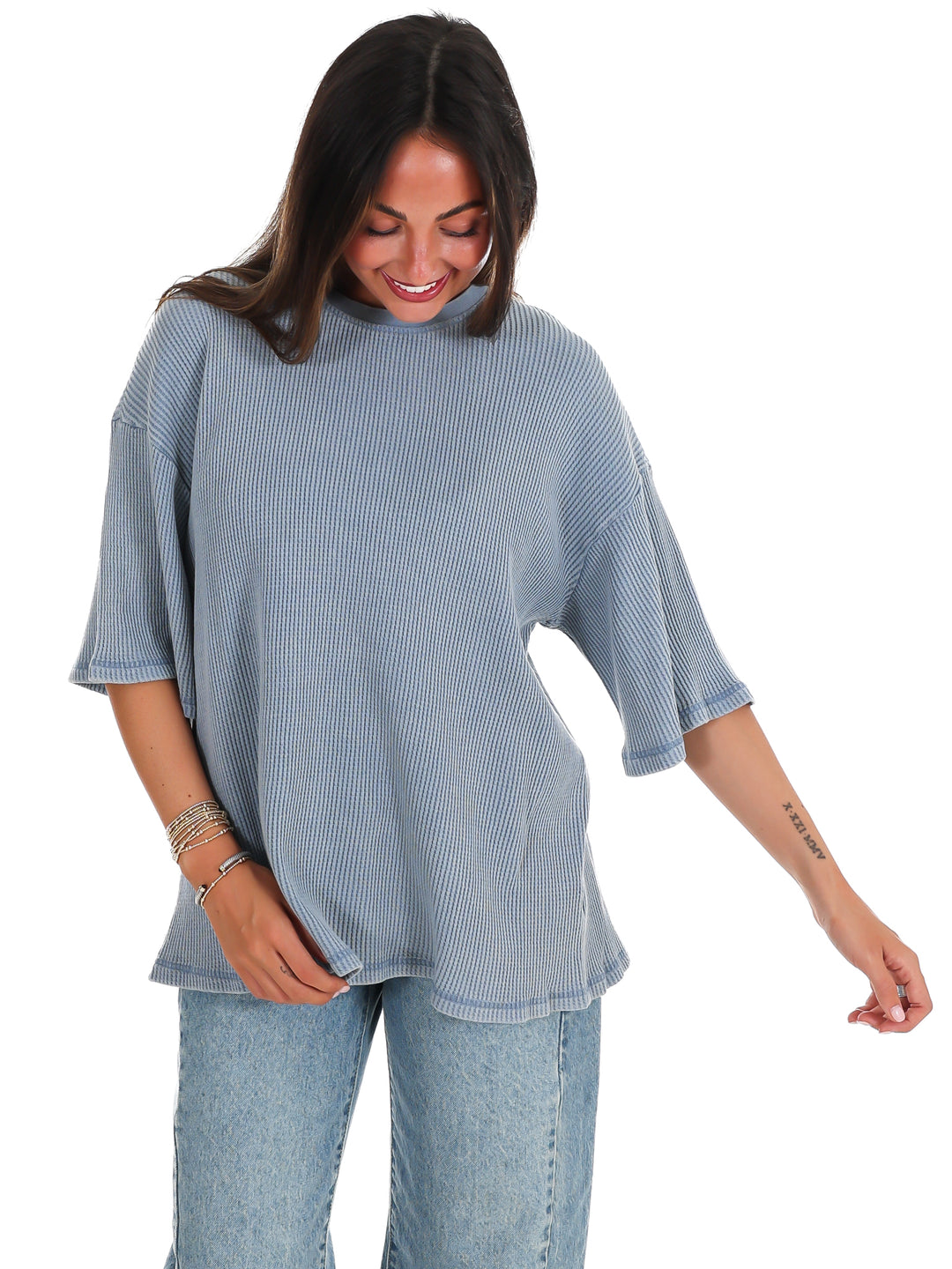 The Go-To Waffle Knit Tee