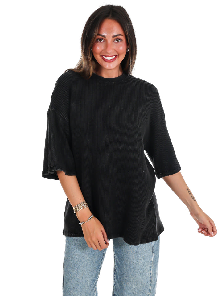 The Go-To Waffle Knit Tee