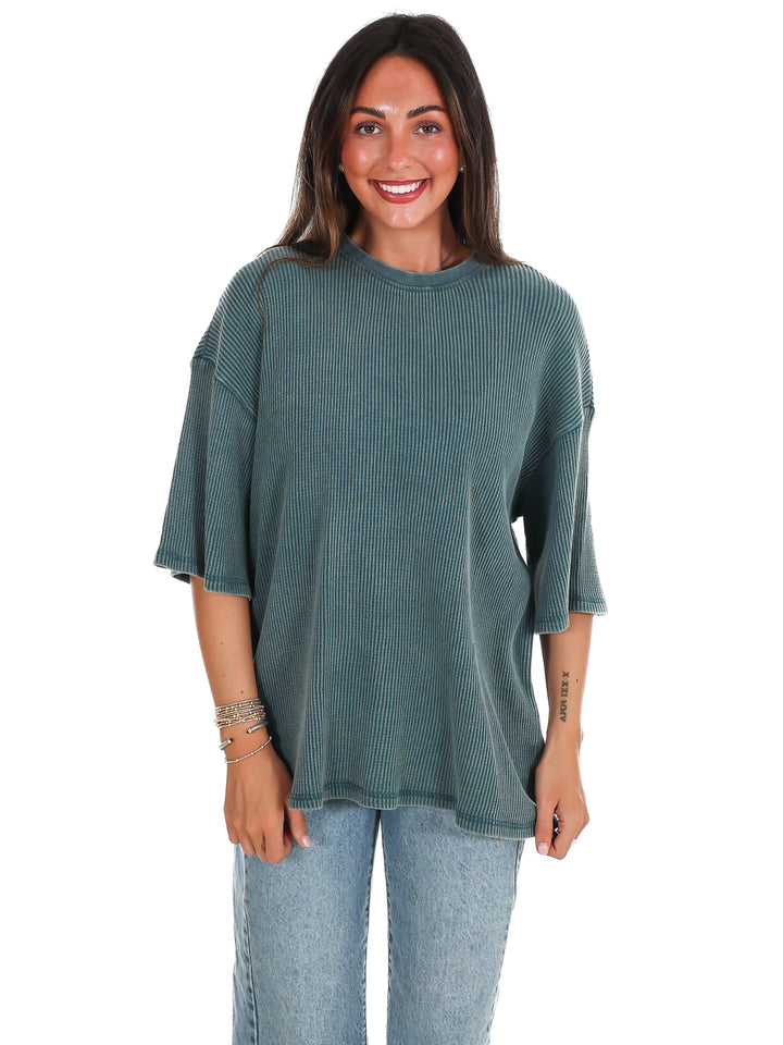 The Go-To Waffle Knit Tee