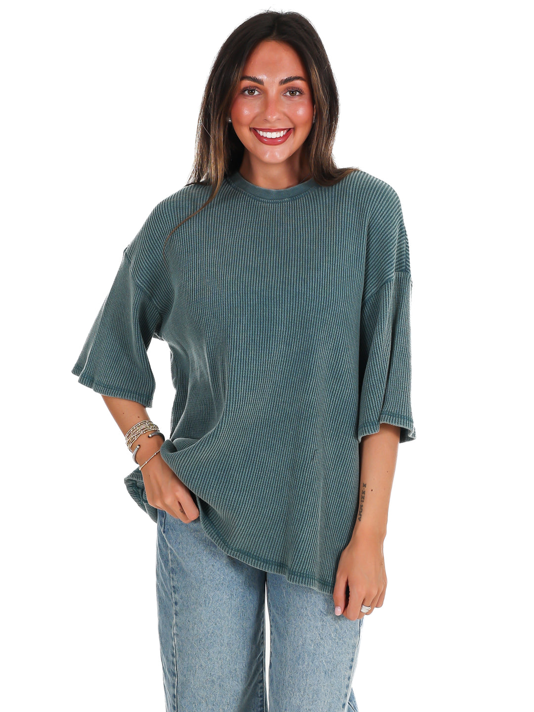 The Go-To Waffle Knit Tee