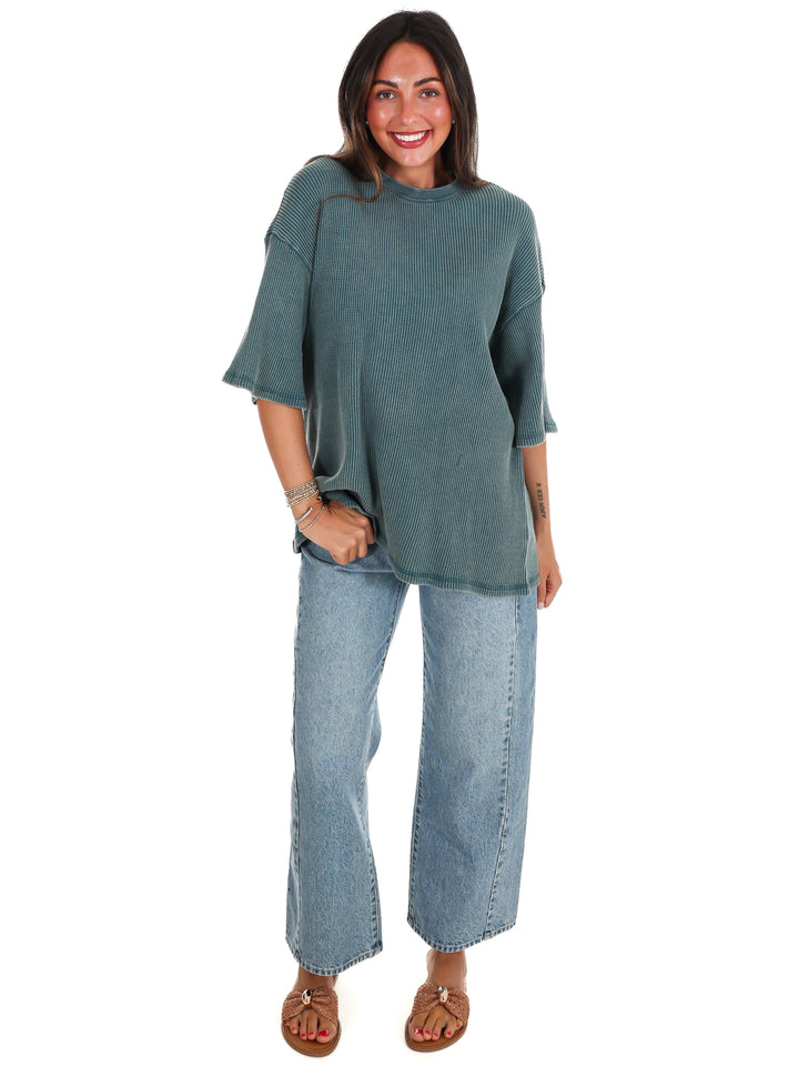 The Go-To Waffle Knit Tee