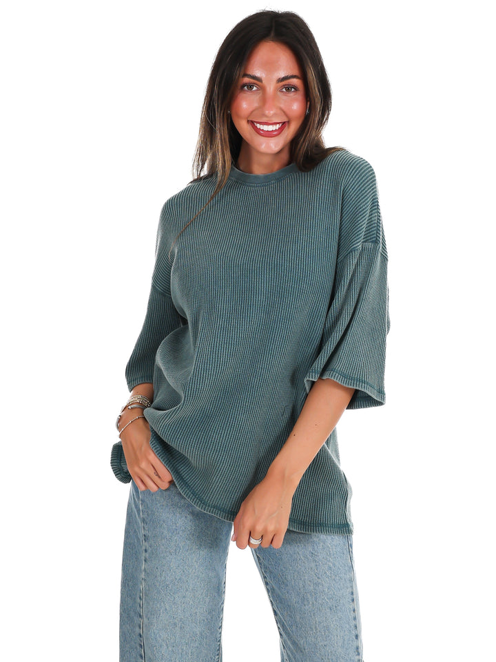 The Go-To Waffle Knit Tee