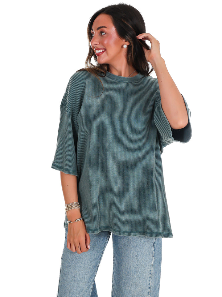 The Go-To Waffle Knit Tee