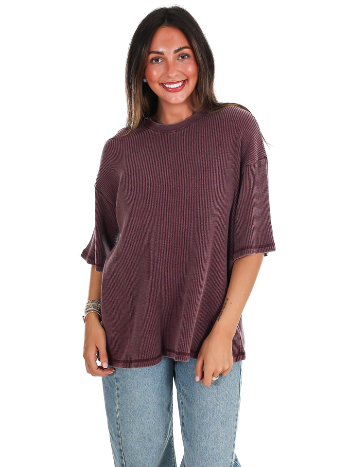 The Go-To Waffle Knit Tee