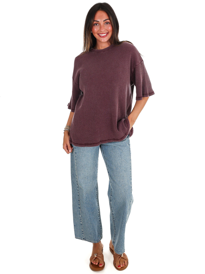 The Go-To Waffle Knit Tee