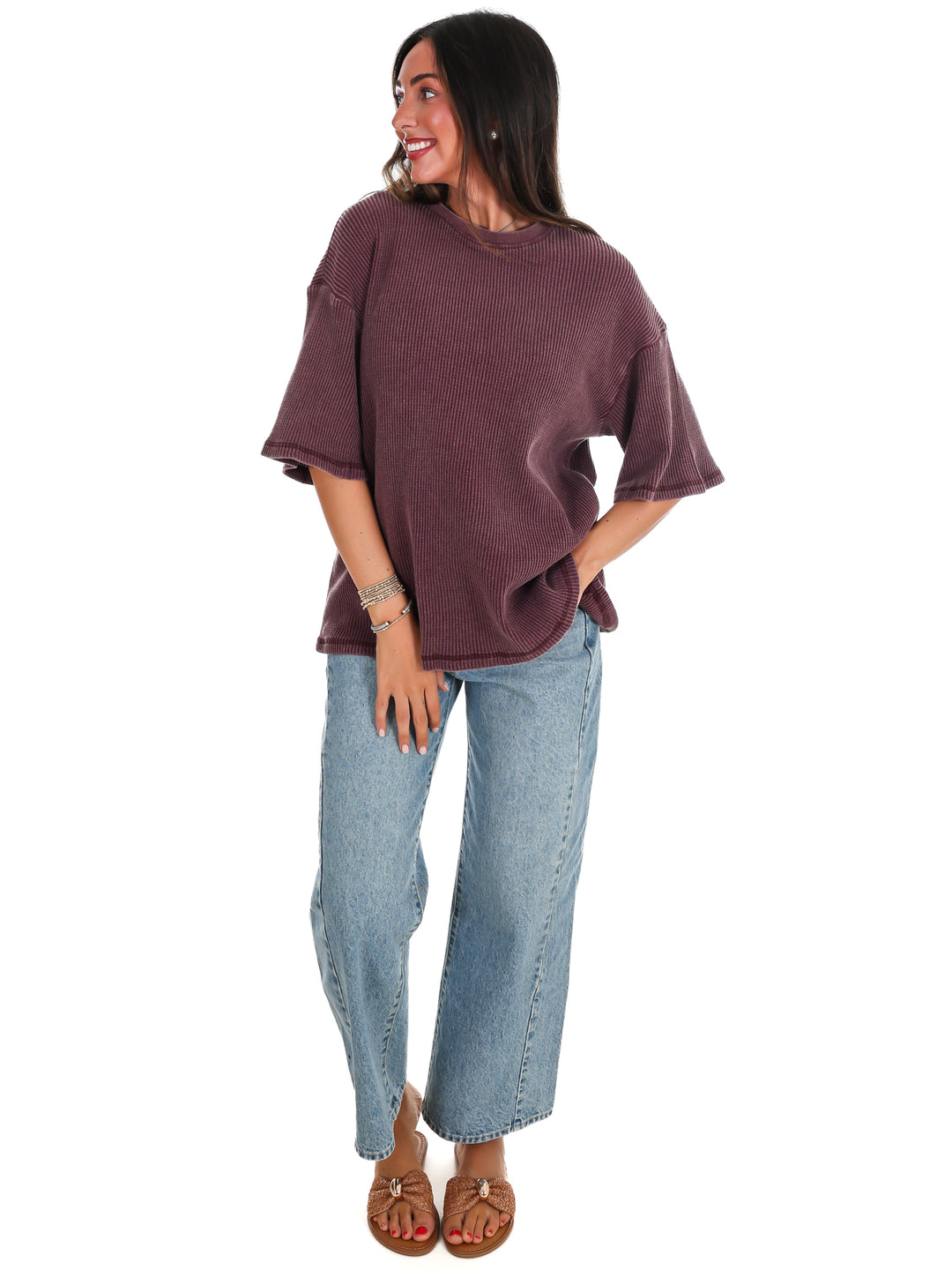 The Go-To Waffle Knit Tee
