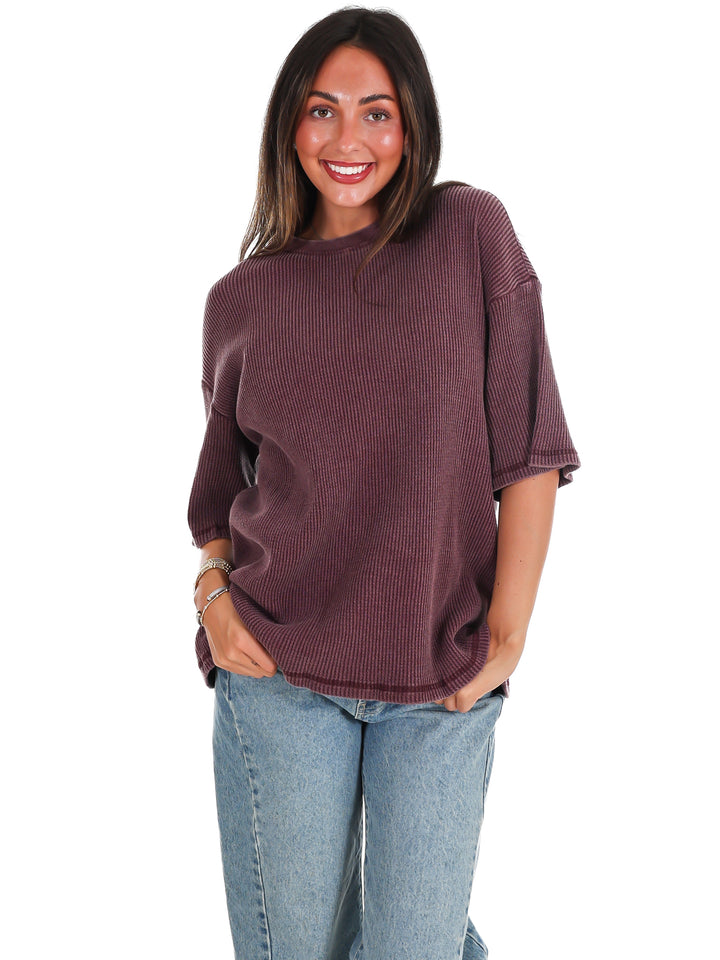 The Go-To Waffle Knit Tee