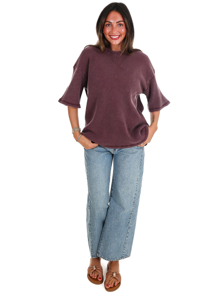 The Go-To Waffle Knit Tee