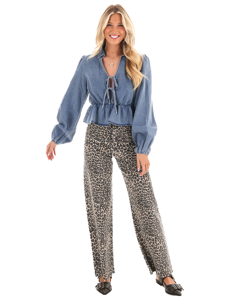 Love Grows Denim Top