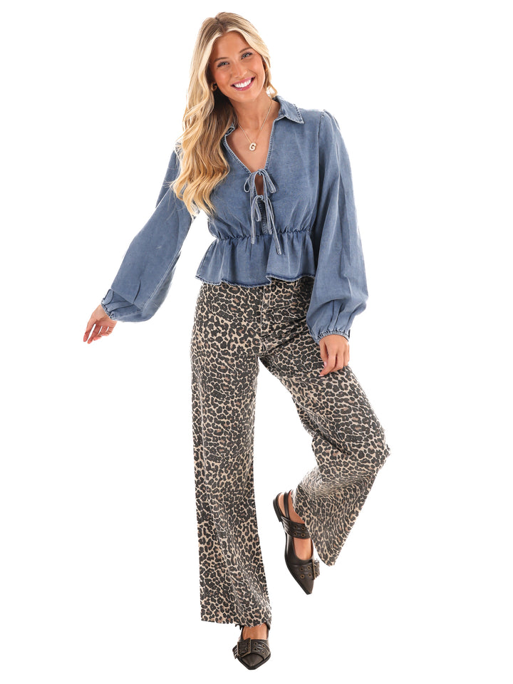 Love Grows Denim Top