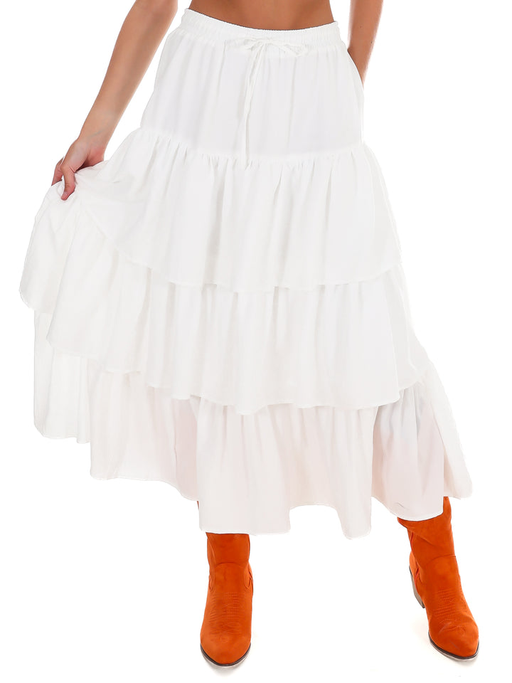 Prove Me Right Ruffle Maxi Skirt