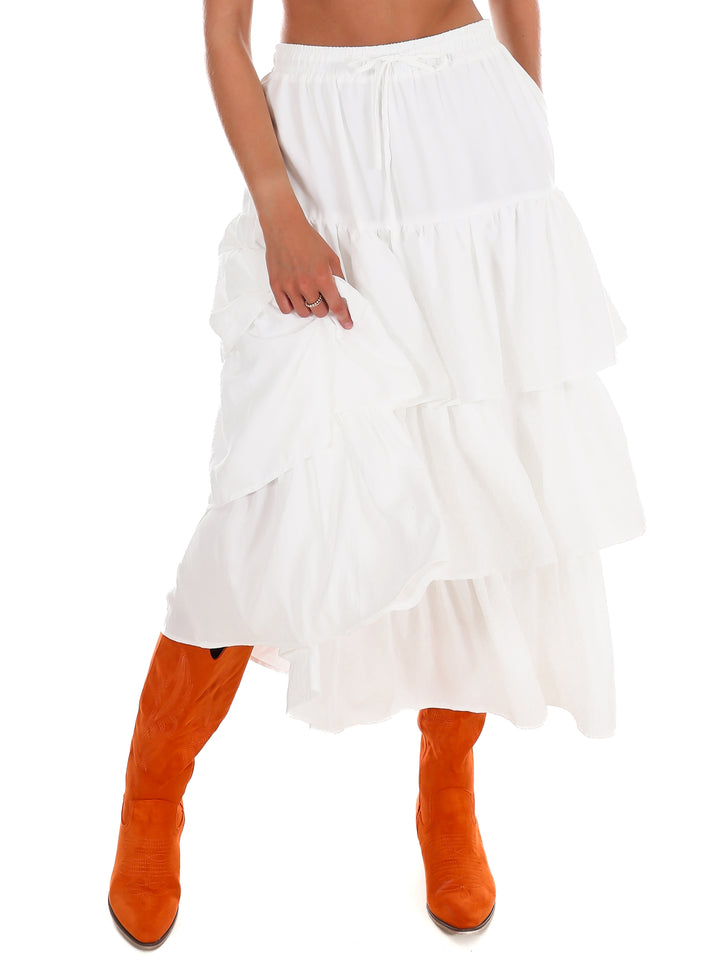 Prove Me Right Ruffle Maxi Skirt