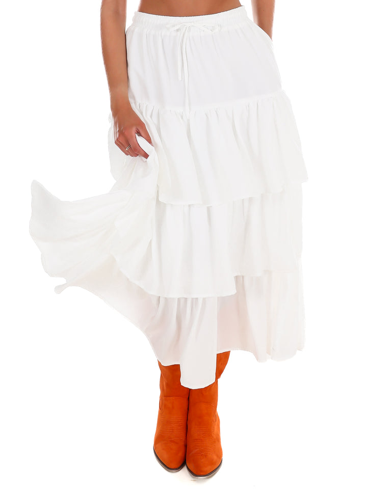Prove Me Right Ruffle Maxi Skirt