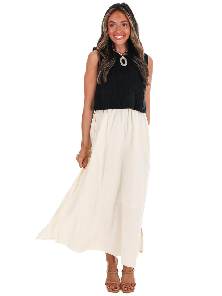City to Coast Twofer Midi Dress