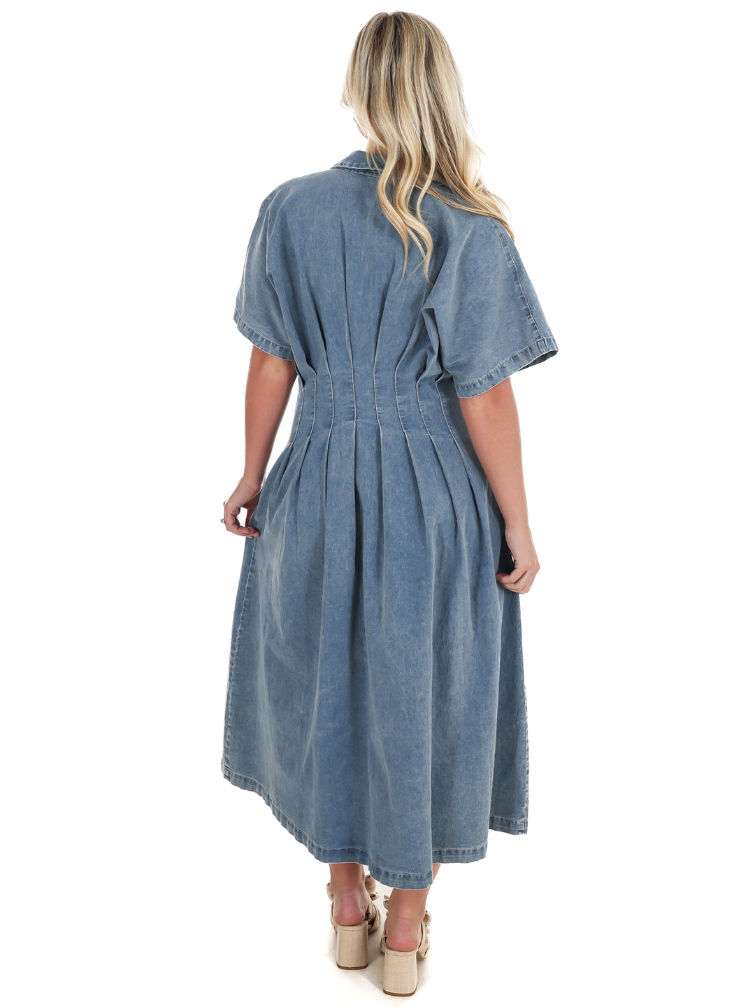 Harbor Light Denim Midi Dress