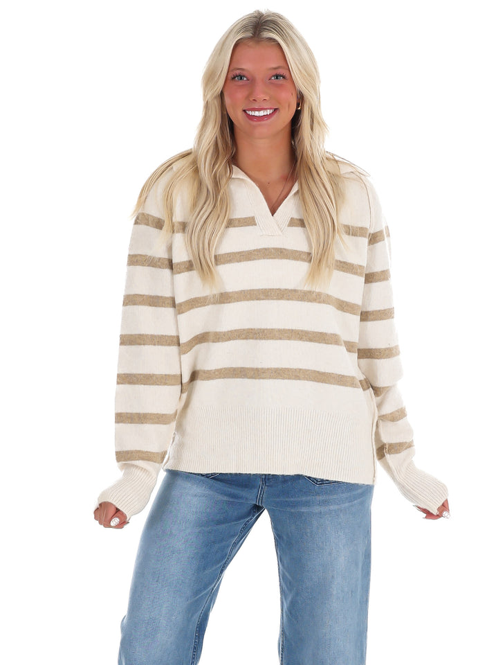 Cozy Current Stripe Sweater