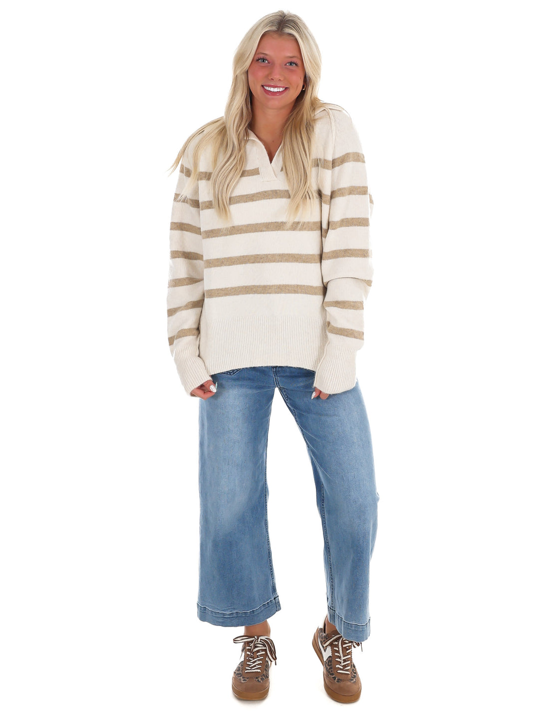 Cozy Current Stripe Sweater