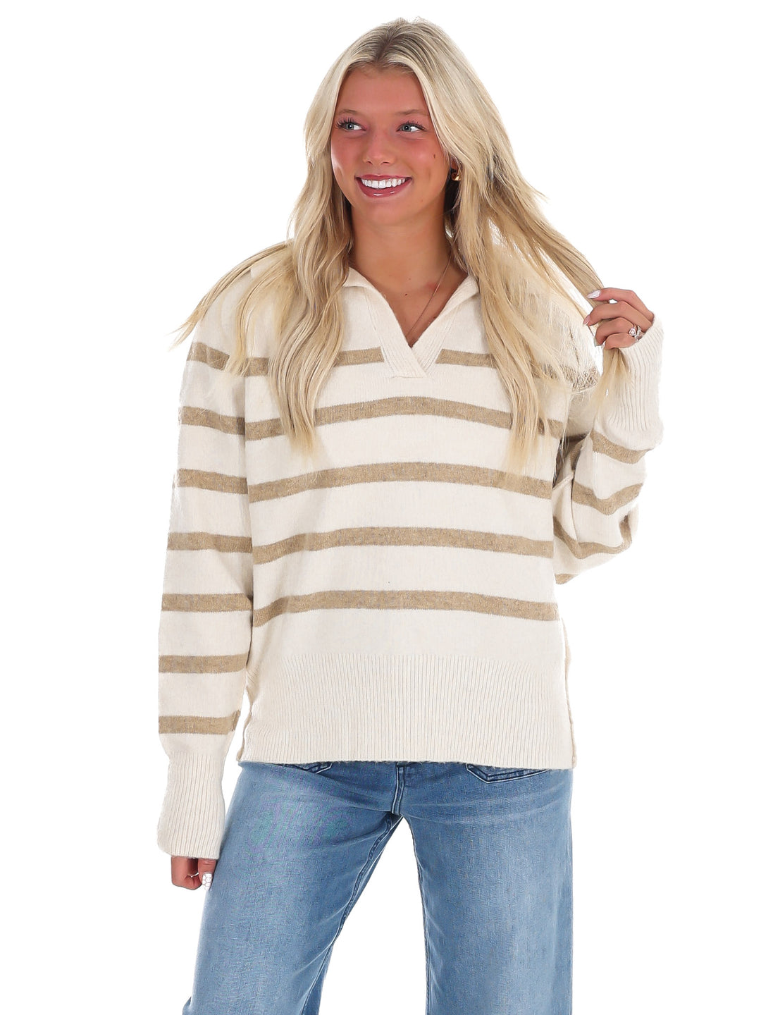 Cozy Current Stripe Sweater