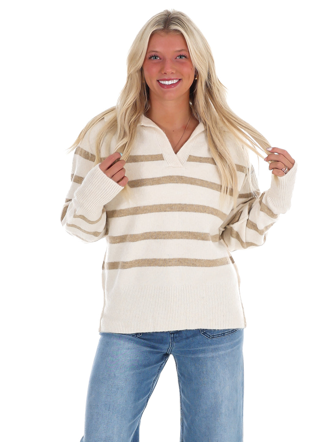 Cozy Current Stripe Sweater